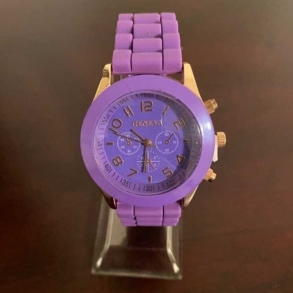 Brand New Geneva Purple Watch with Gold Accents - Picture 1 of 4